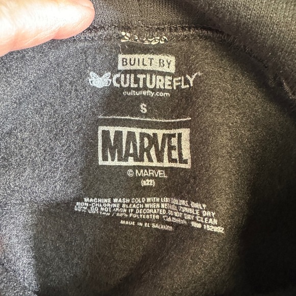 Marvel Comics Black Panther Graphic Hoodie Black Sweatshirt Size S - Picture 3 of 4